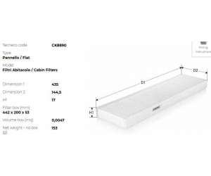 CK8890 TECNECO FILTERS 